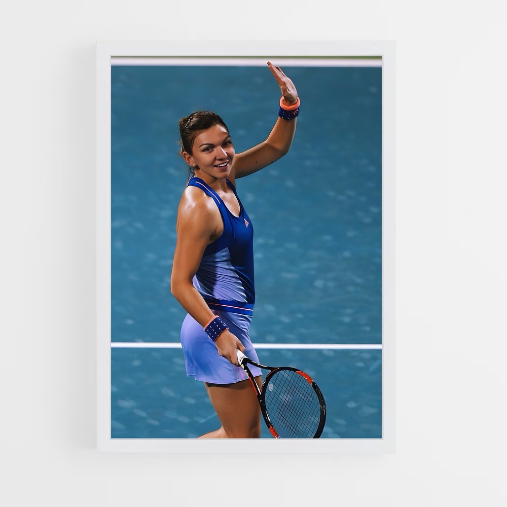 Poster Simona de halep – affiche Tennis (vue 3)